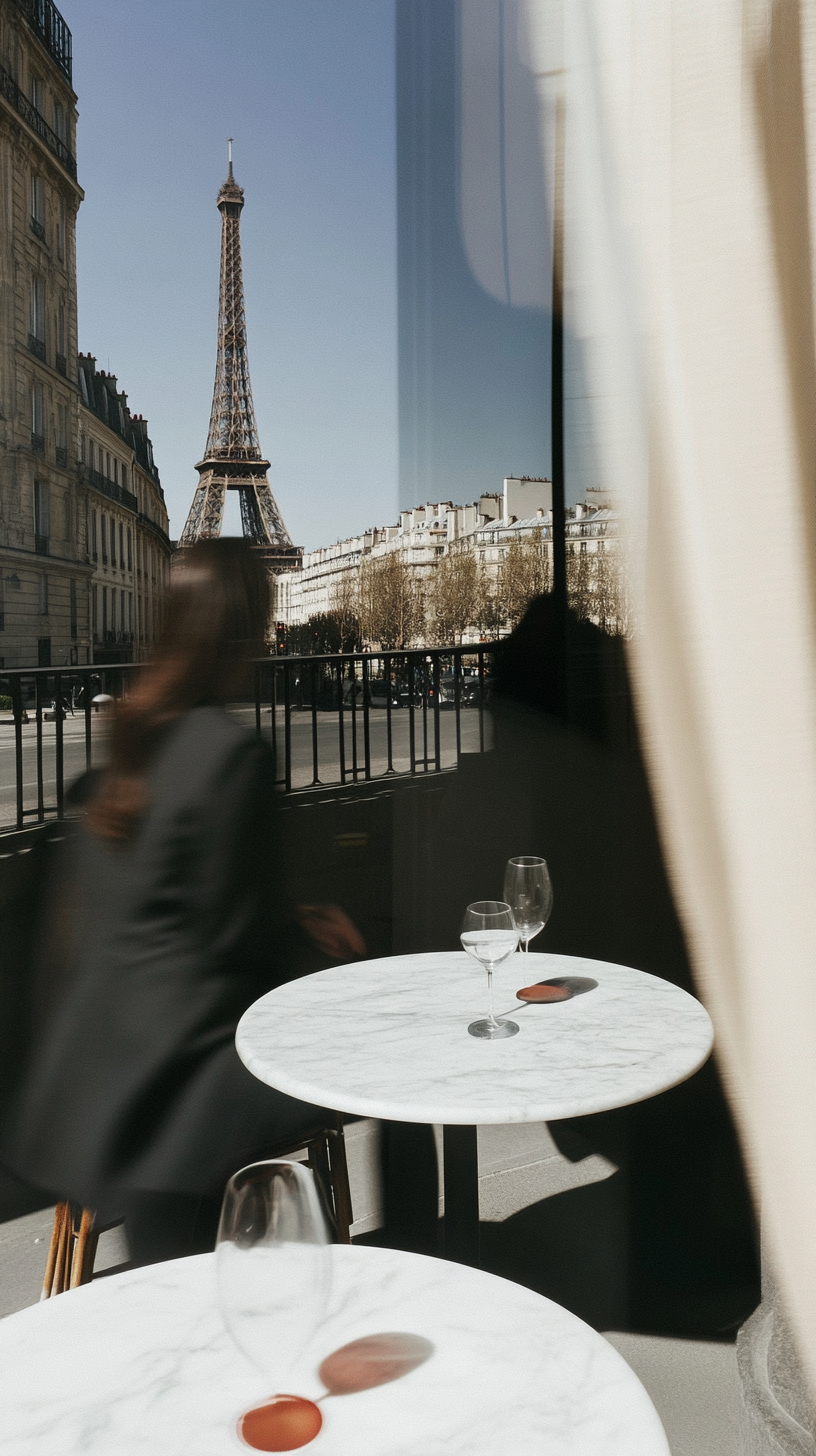 European Road 2026 Paris — golden hour terrace scene with elegant silhouettes.